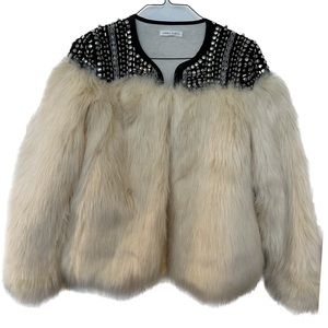 Beaded Fur Jacket
